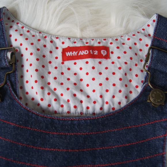 Girls Why And 1/2 Jumper Skirt Size 11 Denim - Picture 2 of 8